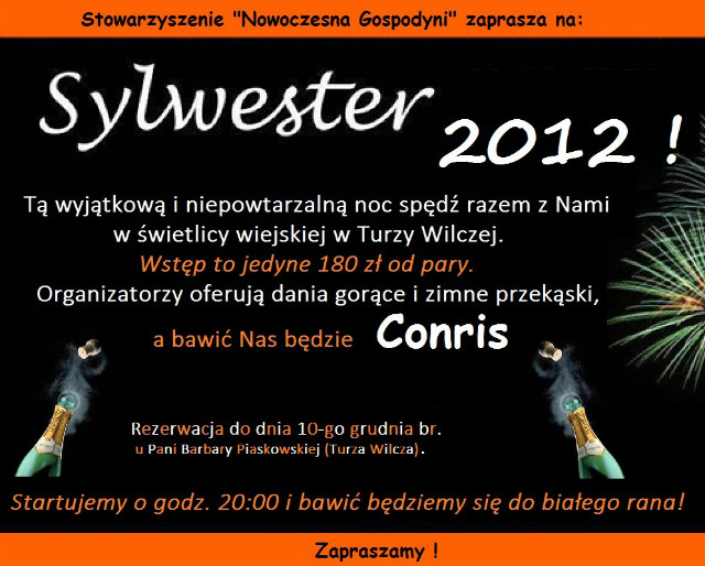 NOC SYLWESTROWA 2012/2013