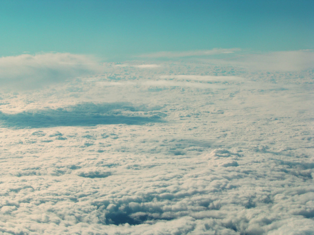in the clouds