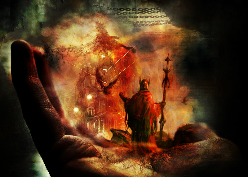 The hand of the suffering God.