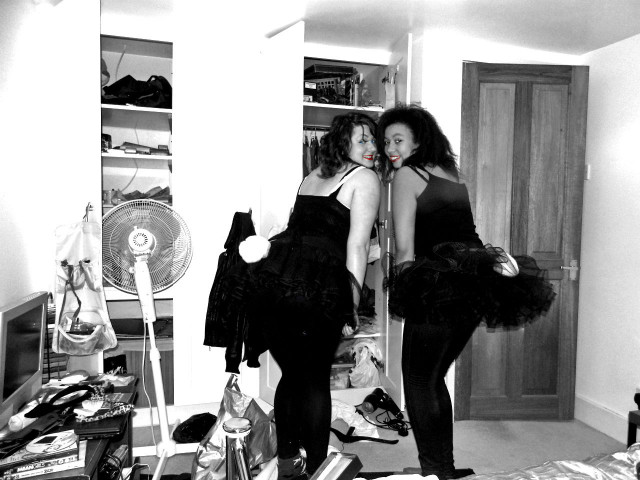 halloween, after walking :P 