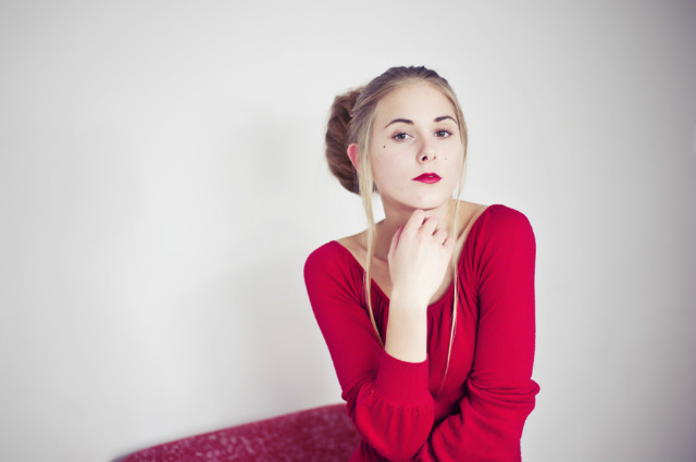 Girl with red lips II