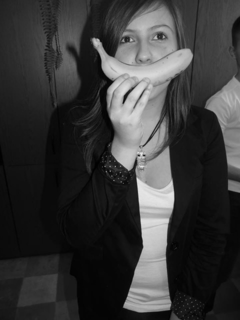 Bananek na mordzie... :D 