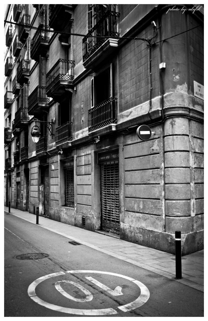 Old street of Barcelona