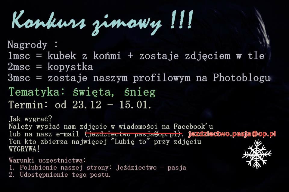 Konkurs Zimowy! ;p
