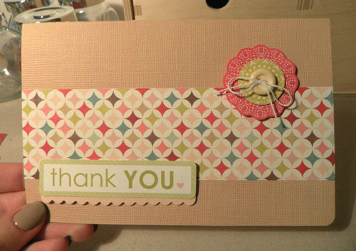 thank you card