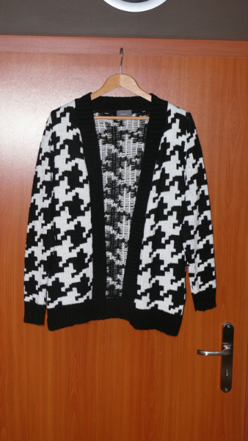 Sweter Vintage wzor PEPITKA