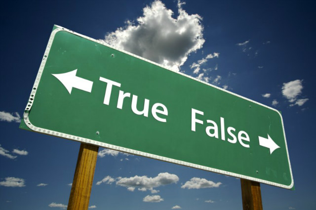 true? false?