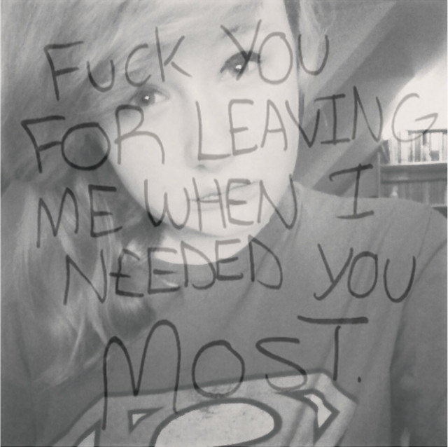 You just leave me . 