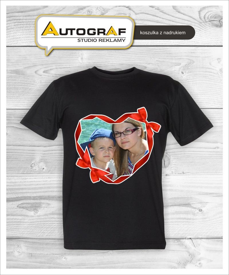 t-shirt z sercem