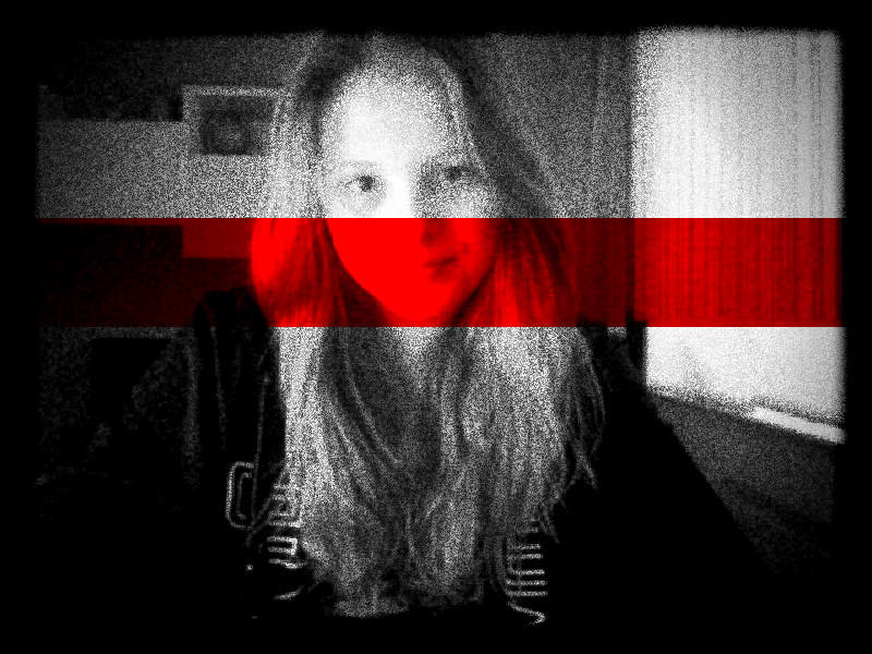 czerwony pasek i ja :D 