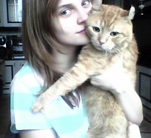 my kitty! Puszeek.