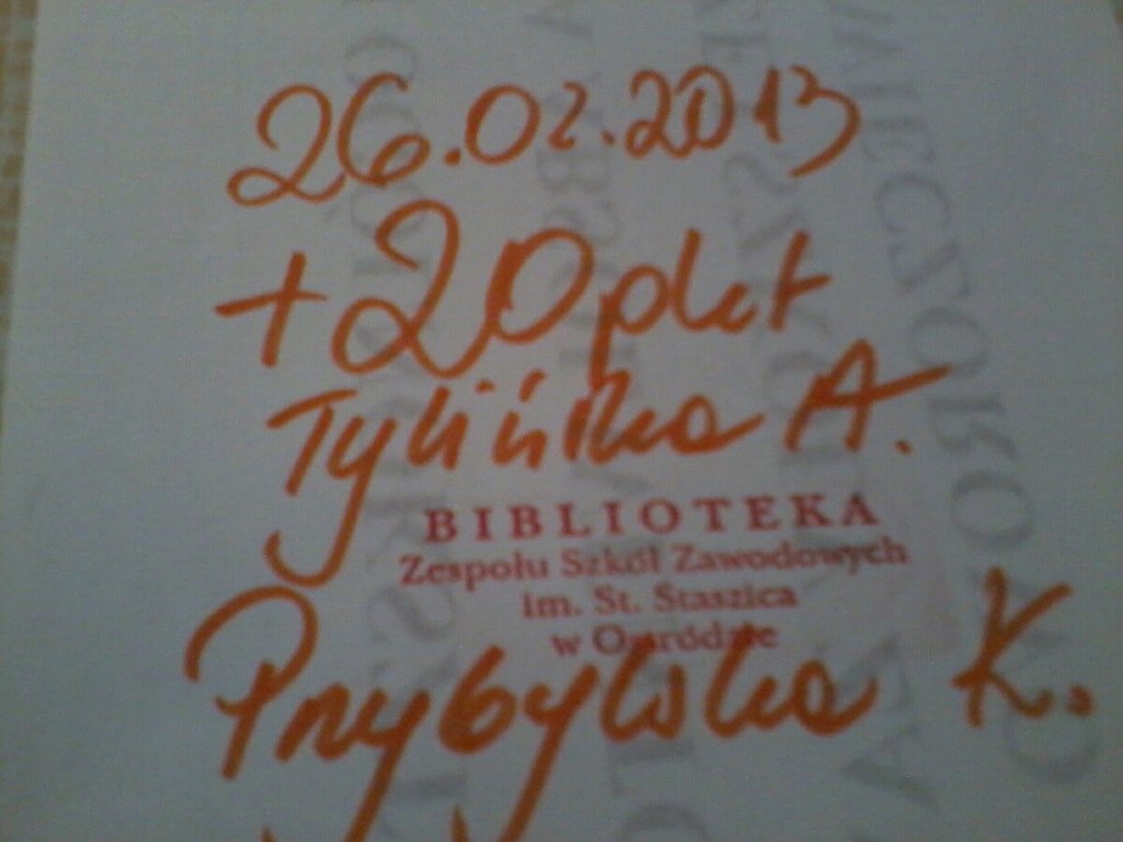 pierwsze pkt dodatnie