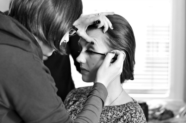 Backstage from today`s shooting
