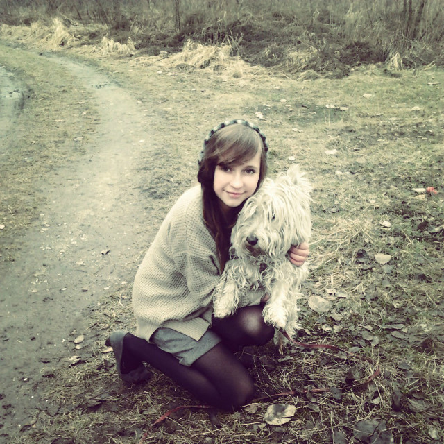 z pieskiem :)