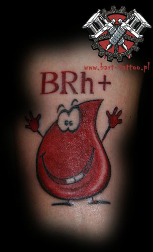 grupa krwi tatua bart tattoo
