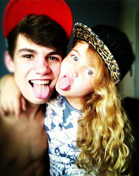 Me and my sister being cute