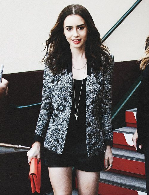 Lily Collins.