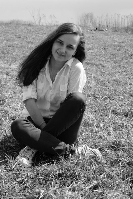 black and white