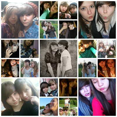 Aleksandra Mika with friends