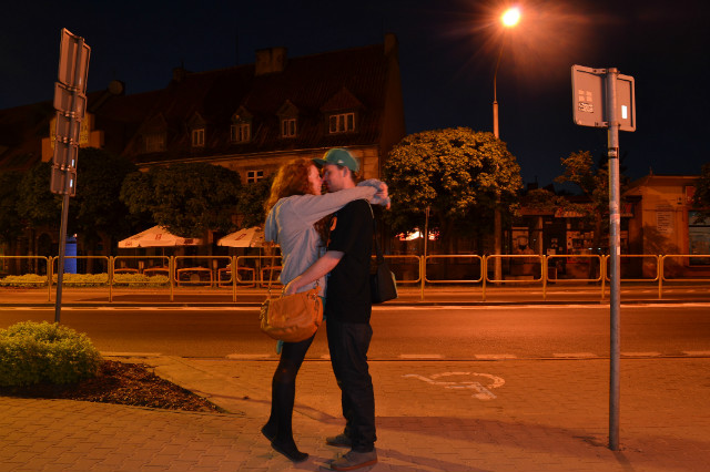 with ` !