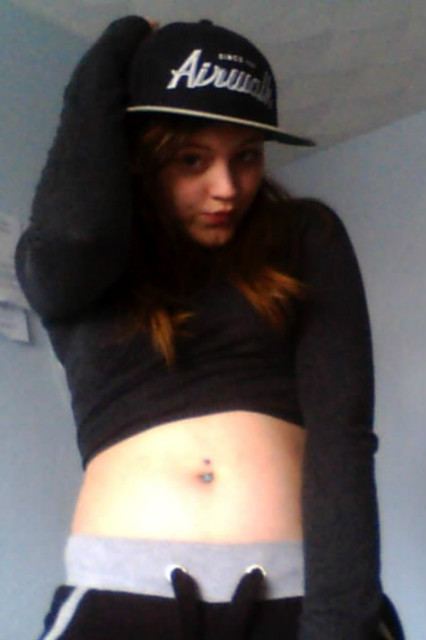 belly button pierced