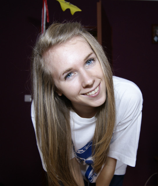 white and blue