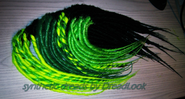 znw neon dreadlocks set