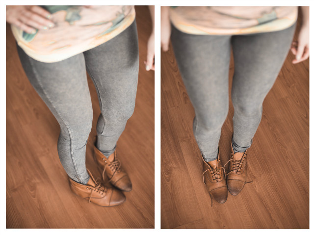 legginsy z zameczkami h&m S