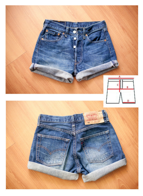 szorty Levi's 501 DIY