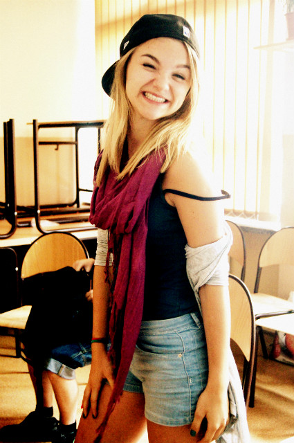 Takie tam w czapce Poloka ^^ :)