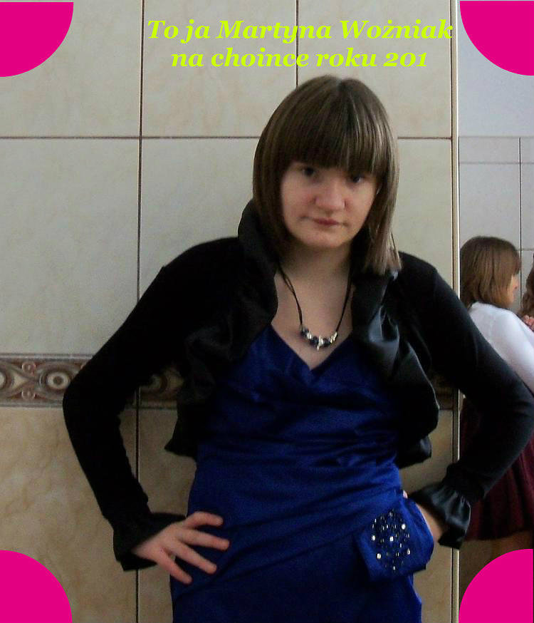 Martyna na zawawie choinkowej 