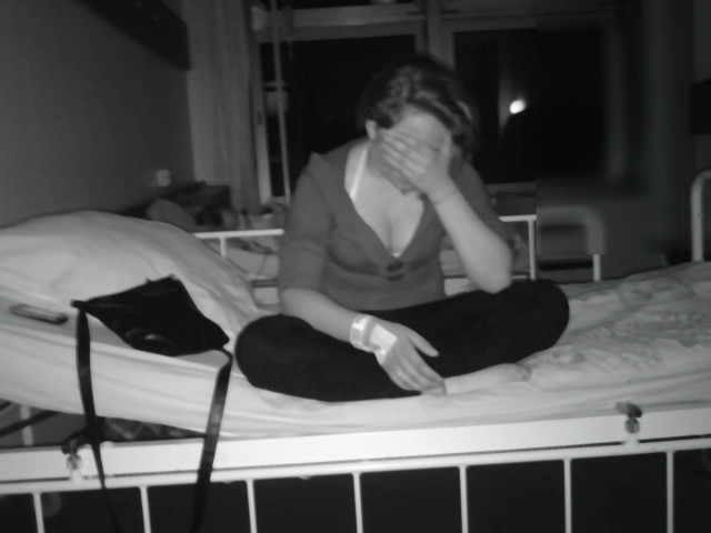 Pierwsza noc w szpitalu :*