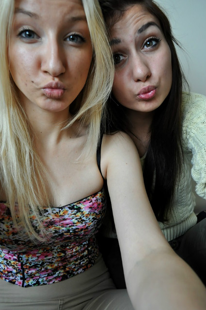 blondie and brunette