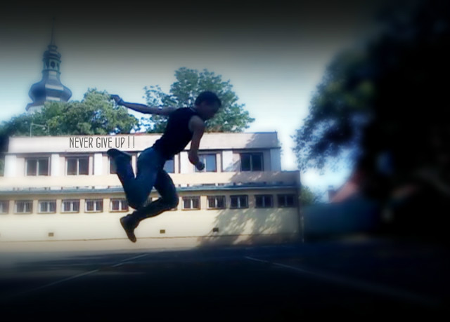 Never give up