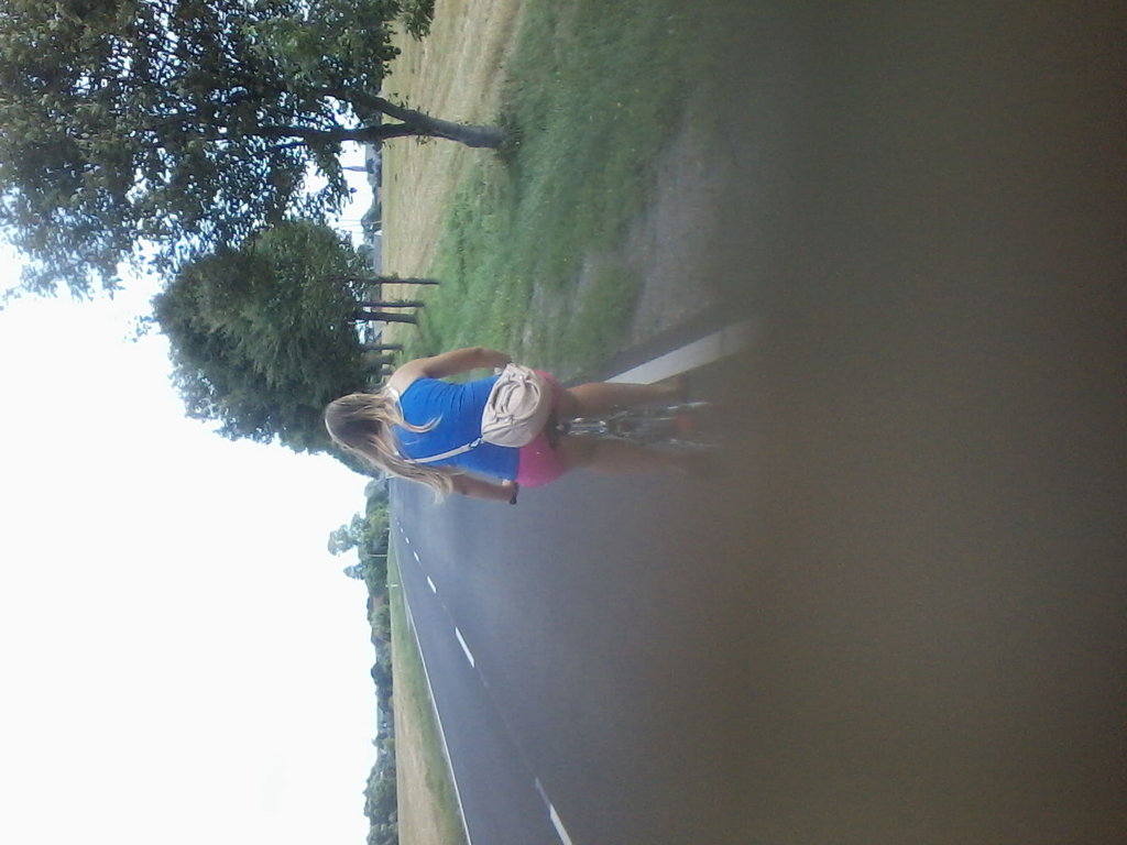 Rowerem przed wiat :D
