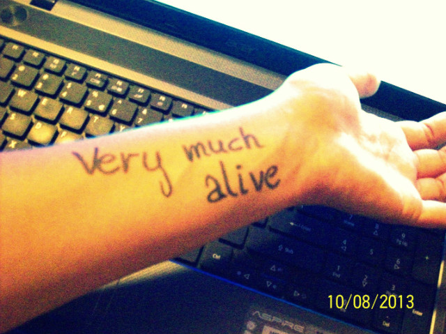 #VeryMuchAlive