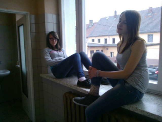 W kibelku w gimbazie 