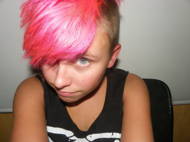 dyed it in pink