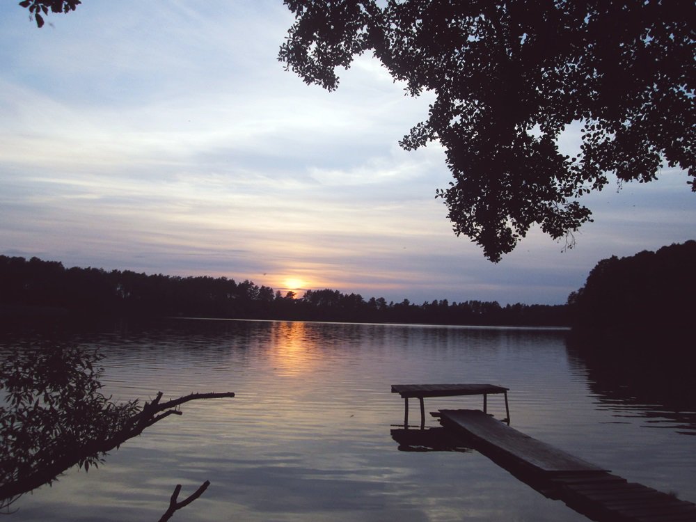 Sunset.