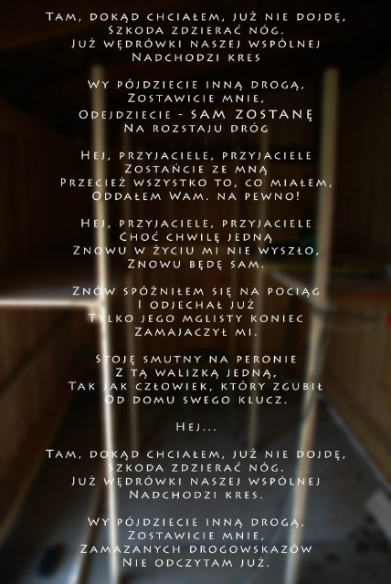 hej przyjaciele