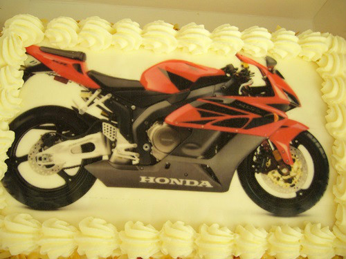 Tort urodzinowy dla motocyklisty