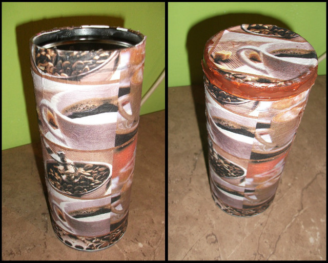Puszka na kaw/herbat Handmade