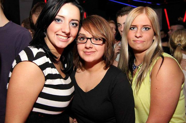 in the middle.