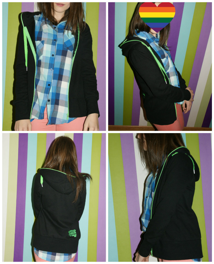 Czarna bluza (neon)