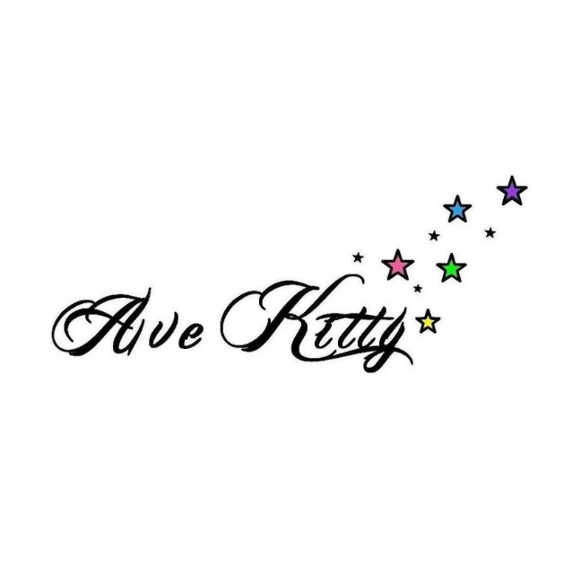 Ave Kitty STARS - tattoo 