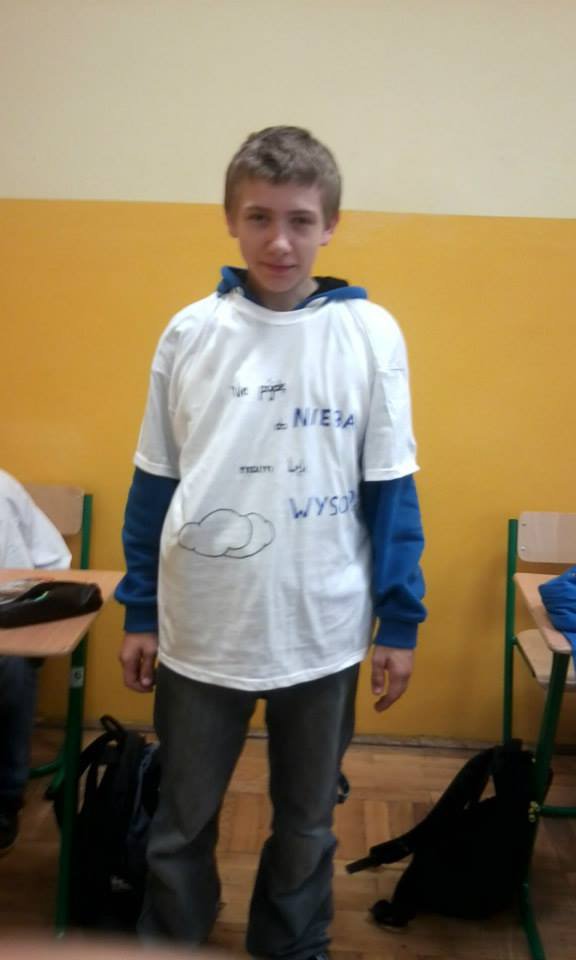 Ja w dzie Chopaka w szkole 