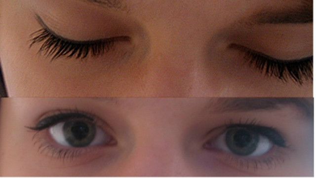 tusz i eyeliner :)