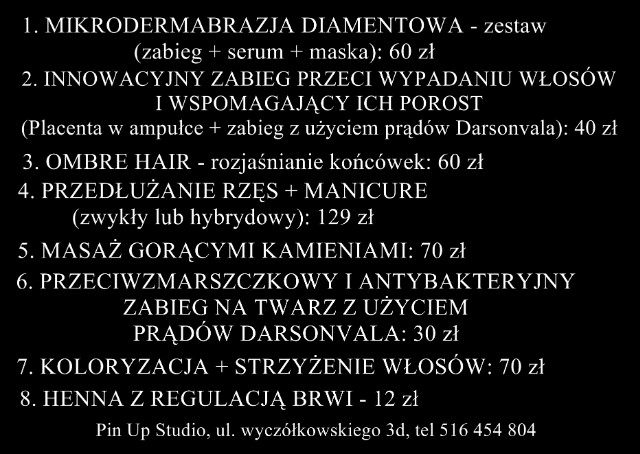 mega oferta fryzjer kosmetyczka 
