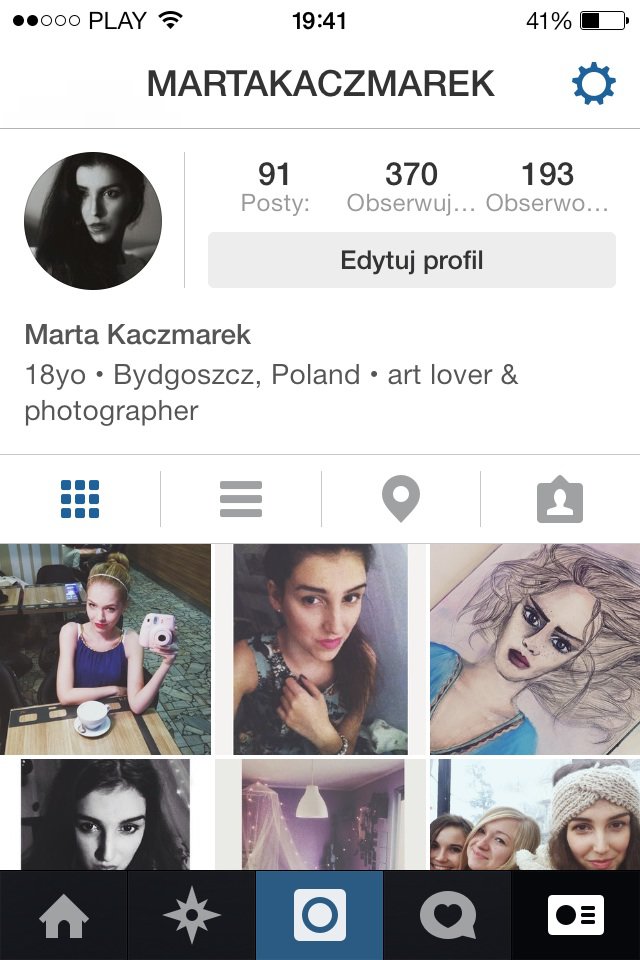 follow me on instagram