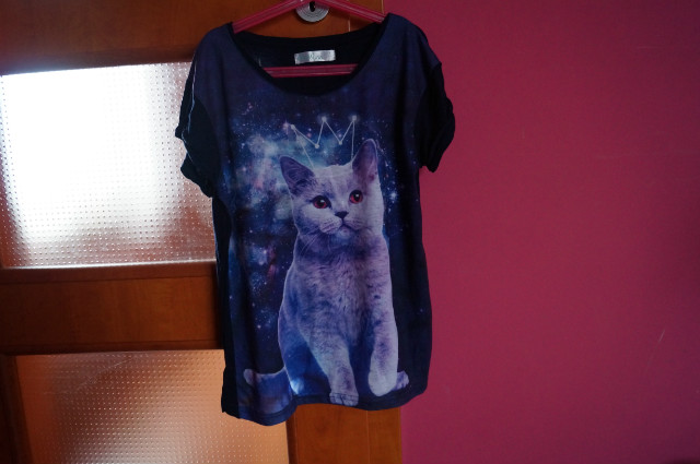 t-shirt kot galaxy